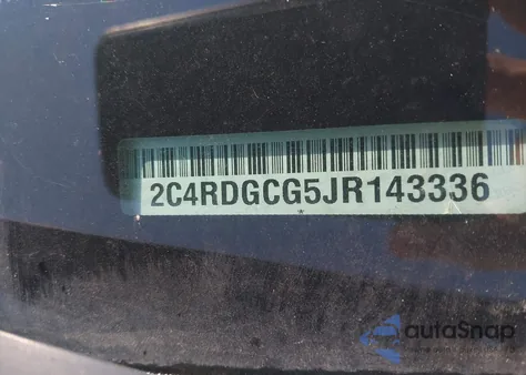 2018 Dodge Grand Caravan Sxt from USA, damaged, VIN 2C4RDGCG5JR143336